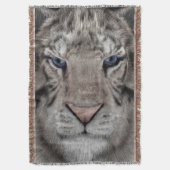 Witte tijger deken (Voorkant Verticaal)