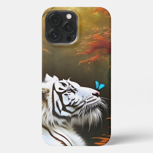 Witte tijger die liefdevolle momenten, iPhone Case Hoesje (Achterkant)