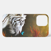 Witte tijger die liefdevolle momenten, iPhone Case iPhone Hoesje (Achterkant horizontaal)