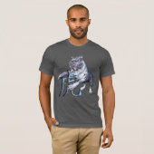 Witte tijger en Chinees symbool T-shirt (Voorkant volledig)