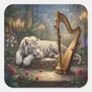 Witte Tijger & Gouden Harp – Conservatorium in het Vierkante Sticker