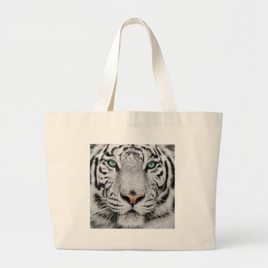 Witte tijger grote tote bag (Voorkant)