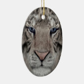 Witte tijger keramisch ornament (Rechts)