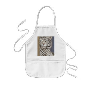 Witte tijger kinder schort