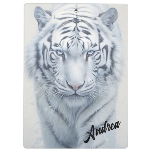 Witte tijger klembord (Achterkant)