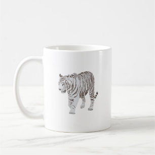 Witte tijger koffiemok