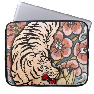 Witte tijger laptop sleeve