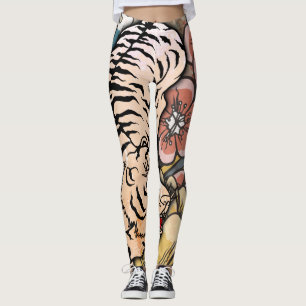 Witte tijger leggings