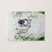 Witte tijger legpuzzel (Horizontaal)