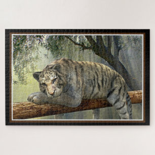 Witte tijger legpuzzel