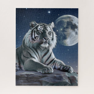 Witte tijger legpuzzel