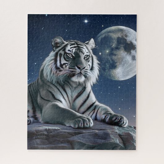 Witte tijger legpuzzel (Verticaal)