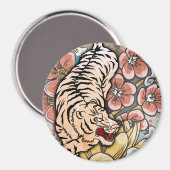 Witte tijger magneet (Voorkant / Achterkant)