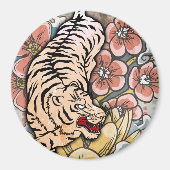 Witte tijger magneet (Voorkant)