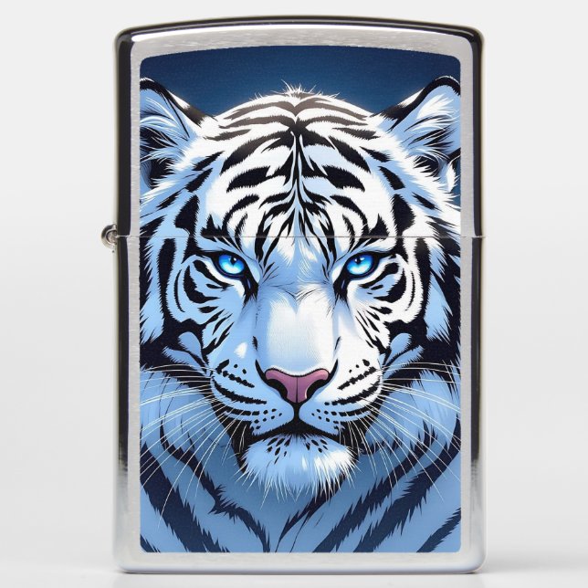 Witte Tijger met Blauwe Ogen   (Voorkant)
