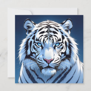 Witte Tijger met Blauwe Ogen   Kaart