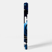 Witte tijger met blauwe sprankels Case-Mate iPhone case (Achterkant / Rechts)