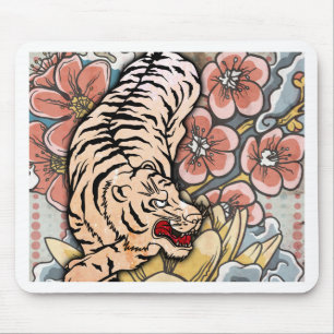 Witte tijger muismat