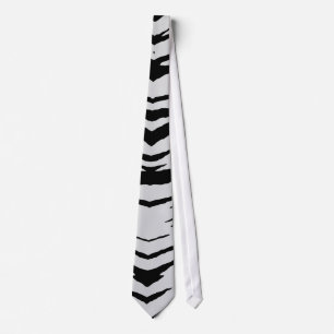 Witte tijger of Zebra gestreept Stropdas