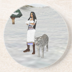 witte tijger Onderzetter