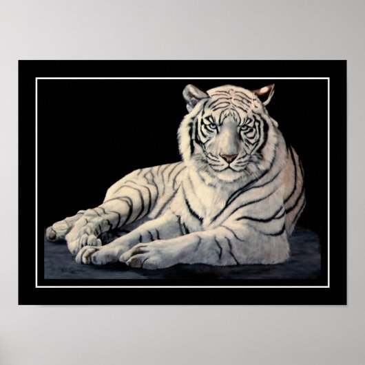 Witte tijger poster (Voorkant)
