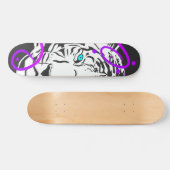 Witte tijger skateboard (Horizontaal)
