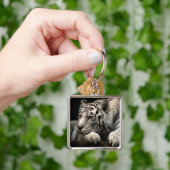 Witte tijger sleutelhanger (Hand)