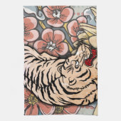 Witte tijger theedoek (Verticaal)