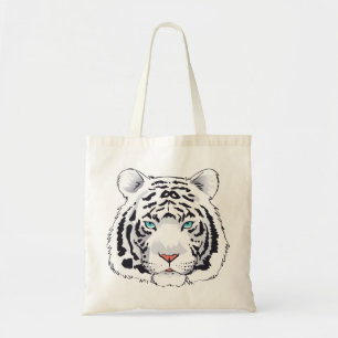 Witte tijger tote bag
