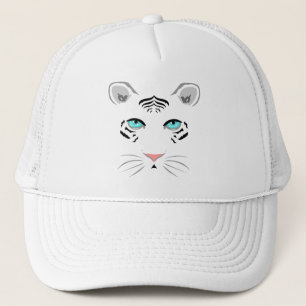 Witte tijger trucker pet