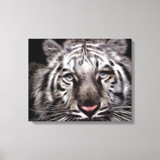 Witte tijger verpakt canvas (Voorkant)