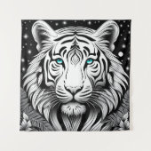 Witte tijger wandkleed (Voorkant)