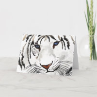 Witte Tijger Wenskaart