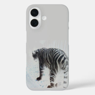 Witte Tijger wild dier foto iPhone 16 Hoesje