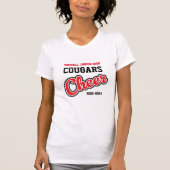 Witte Tombal Junior High Cougars Cheer 2023-2024 T-shirt (Voorkant)