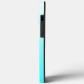 Witte tot Aqua Blue gradiënt Case-Mate iPhone Case (Achterkant / Links)