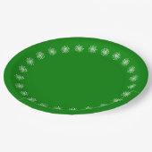 Witte tranen papieren bordje (Gekanteld)