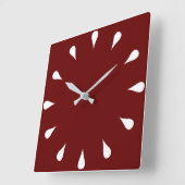 Witte tranen vierkante klok (Hoek)