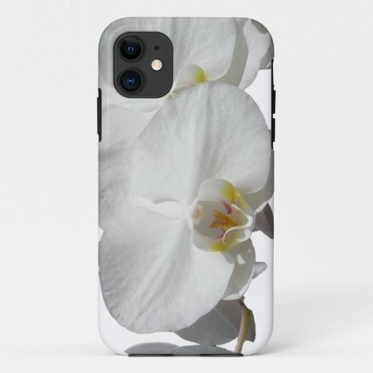 Witte tropische orchideeën Case-Mate iPhone case (Achterkant)