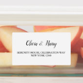 Witte Trouw Waterdichte Retouradreslabels Labels (Aangebracht)