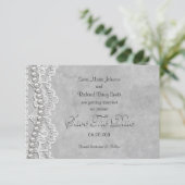 Witte Trouwdag Kaart (Staand voorkant)