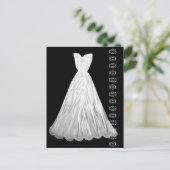 Witte trouwjurk met kant accent Briefkaart (Staand voorkant)