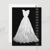 Witte trouwjurk met kant accent Briefkaart (Voorkant / Achterkant)