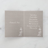 Witte trouwjurk op bruidsmeisje verzoek in bruin (Binnen)