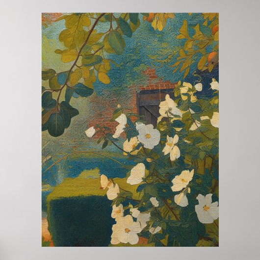 Witte Tuin Poster (Voorkant)