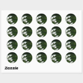 Witte tulp Bruiloft sticker (Vel)
