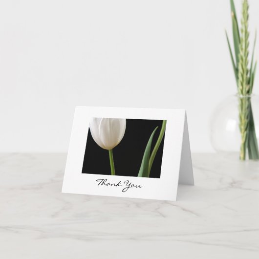 Witte Tulp Kaart (Voorkant)