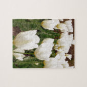 Witte Tulpbloemen Legpuzzel (Horizontaal)