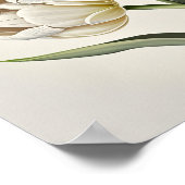 Witte Tulpen Bloemenkunst Print Poster (Hoek)