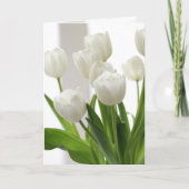 Witte tulpen kaart (Voorkant)